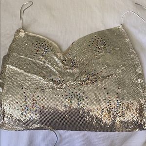 Chainmail halter by Whiting and Davis